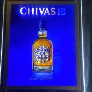 Rare Chivas 18 Motion Light Up Scotch/Whisky Sign